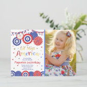 4. Juli Einladung (Stehend Vorderseite)