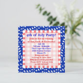 4. Juli Einladung (Stehend Vorderseite)