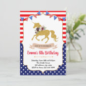 4. Juli Einladung (Stehend Vorderseite)