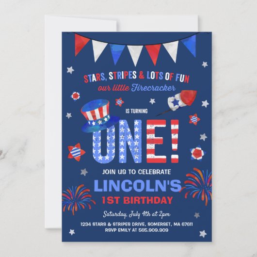 4. Juli Einladung (Vorderseite)