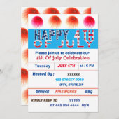  4. Juli Einladung (Vorne/Hinten)