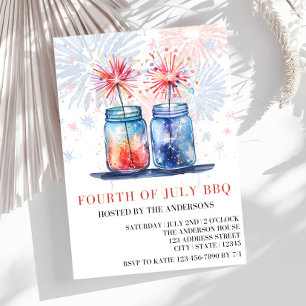4. Juli Einladung, 4. Juli Party Flyer Einladung