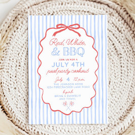 4. Juli Einladung für Erwachsene Pool Party, Fourt