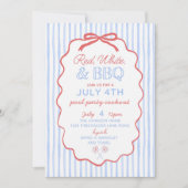 4. Juli Einladung für Erwachsene Pool Party, Fourt (Vorderseite)