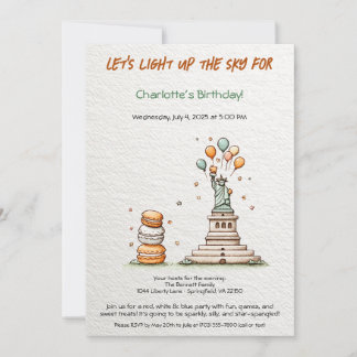 4. Juli Einladung - Niedliche Freiheit