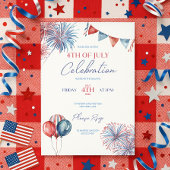 4. Juli Einladung Template Celebration