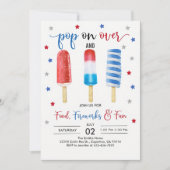 4. Juli Einladung Unabhängigkeitstag Party Invi (Vorderseite)