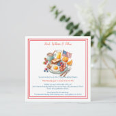 4. Juli Einladung zum Frühstück - Patriotisch (Stehend Vorderseite)