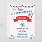 4. Juli Einladung zum Geburtstag (Vorderseite)