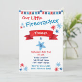 4. Juli Einladung zum Geburtstag (Stehend Vorderseite)