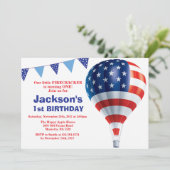 4. Juli Einladung zum Geburtstag (Stehend Vorderseite)