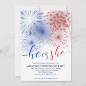 4. Juli Einladung zur Genderoffenbarung (Vorderseite)