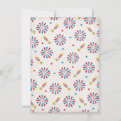 4. Juli Einladungen für Baby Dusche (Rückseite)