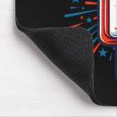 4. Juli Eiscreme American Flag Patriotic Summ Mousepad (Ecke)