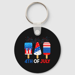 4. Juli Eiscreme Lustig Patriotisch Amerikanisch F Schlüsselanhänger