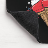 4. Juli Eiscreme Männer Kinder Mousepad (Ecke)