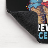4. Juli Eiscreme Patriotische Eiscreme Mousepad (Ecke)
