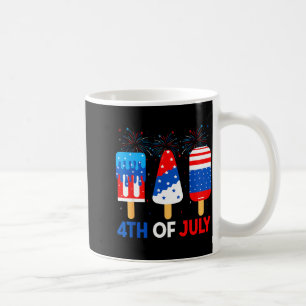 4. Juli Eiscremes Lustig Patriotisch Amerikanisch Kaffeetasse