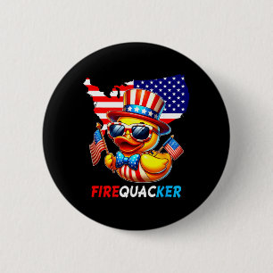 4. Juli-Ente-Feuerknaller Patriotischer Vierter Ju Button