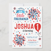 4. Juli Erster Geburtstag Einladung (Vorderseite)