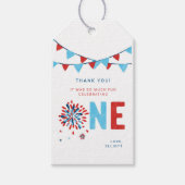 4. Juli Erster Geburtstag Geschenktafeln Geschenkanhänger (Vorderseite)