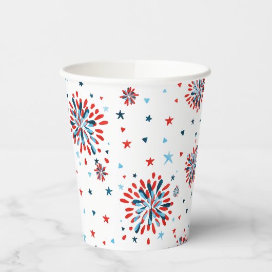 4. Juli Erster Geburtstag Pappbecher (Links)