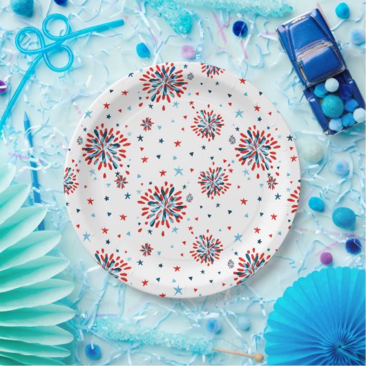 4. Juli Erster Geburtstag Pappteller (Party)