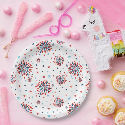 4. Juli Erster Geburtstag Pappteller (Party)