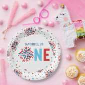 4. Juli Erster Geburtstag Pappteller (Party)