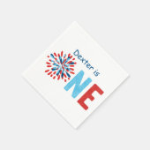 4. Juli Erster Geburtstag Serviette (Ecke)