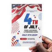 4. Juli Event Feier Patriotische Einladung