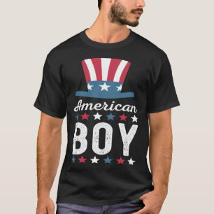 4. Juli Familie Matching Outfit American Boy Pa T-Shirt