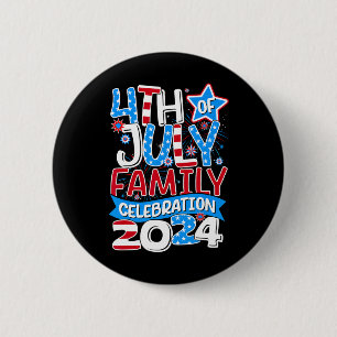 4. Juli Familienfeier Familie Passende Gruppe Button
