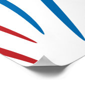 4. Juli FamilienSummer GRILLEN Red White Blue Part Poster (Ecke)