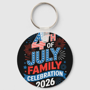 4. Juli Familientreffen 2026 patriotisches USA Schlüsselanhänger