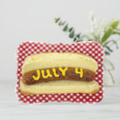 4. Juli Feier Einladung (Stehend Vorderseite)