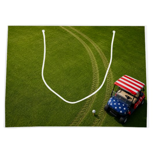 4. Juli-Feier für Golfer  Große Geschenktüte (Vorderseite)