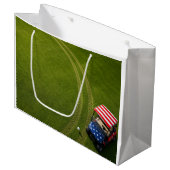 4. Juli-Feier für Golfer  Große Geschenktüte (Vorderseite Schrägansicht)