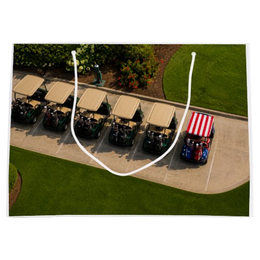 4. Juli-Feier für Golfer Große Geschenktüte (Vorderseite)