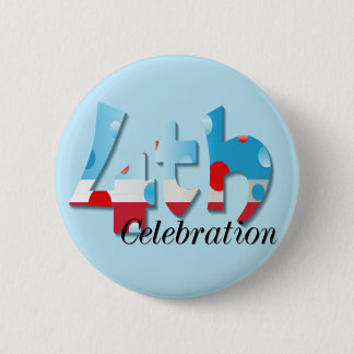 4. Juli Feier-Knopf Button