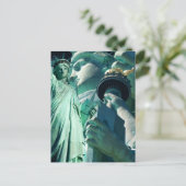 4. Juli Feier Lady Liberty Postcards Postkarte (Stehend Vorderseite)
