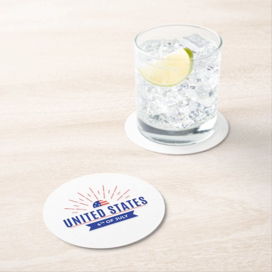 4. Juli Feier Paper Untersetzer (Vor Ort)