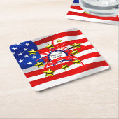 4. Juli Feier Papier Trinkküste Rechteckiger Pappuntersetzer (angewinkelt)