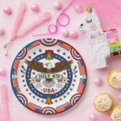 4. Juli-Feier Pappteller (Party)