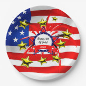 4. Juli Feier Party Paper Teller (Vorderseite)