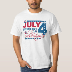 4. Juli Feier-Shirt, doppelseitig T-Shirt