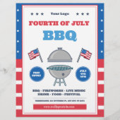 4. Juli Feier, Unabhängigkeitstag Flyer (Vorne)