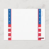 4. Juli Feier, Unabhängigkeitstag Postkarte (Rückseite)