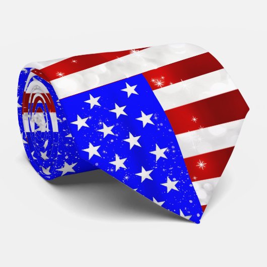 4. Juli Feier - US-Flagge Krawatte (Gerollt)