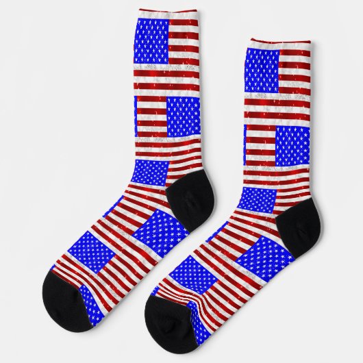 4. Juli Feier - US-Flagge Socken (Linkes Detail)